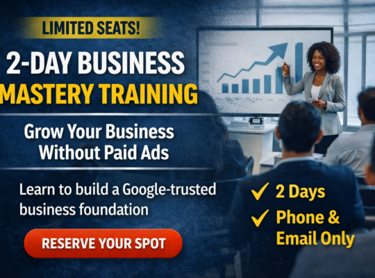 2 Day Business Mastery Training